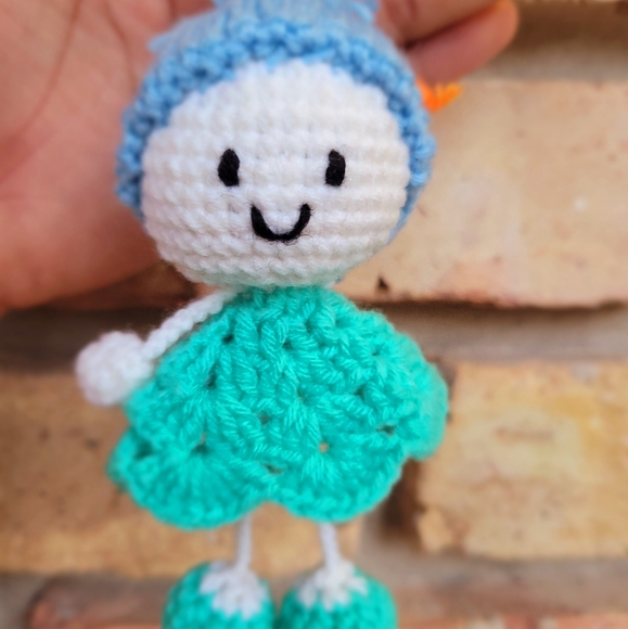 Kawaii Mini Doll Keychain Handmade | Crochet Keychain - Picture 2 of 5